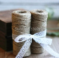 20000 meters 200 rolls rustic wedding jute twine rolls wedding supplies hang tag twine rustic packaging