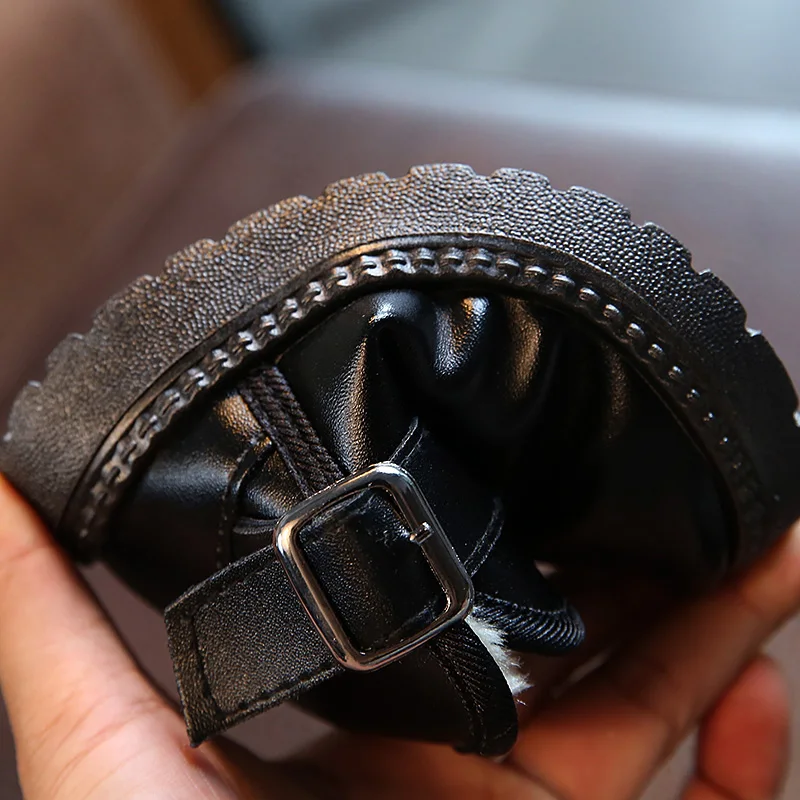 2017 г. Зимние детские зимние ботинки для мальчика удобные толстые Нескользящие