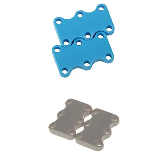 BleuGrey EPHER 2 Упаковка Магнитная обувь пряжки тапки пластиковые шнурки закрытие Магнитная шнуровка решение без галстука обуви пряжки системы - Цвет: BleuGrey