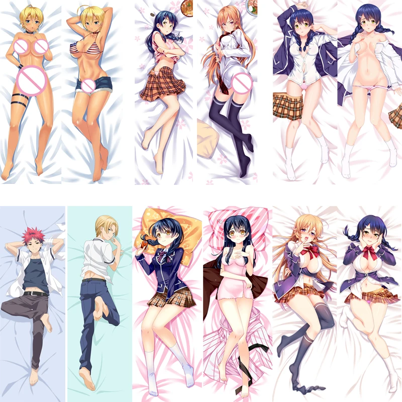 

2017-August аниме Shokugeki no Soma Megumi Tadokoro Yukihira souma Dakimakura наволочка для тела обнимающая Подушка Чехол