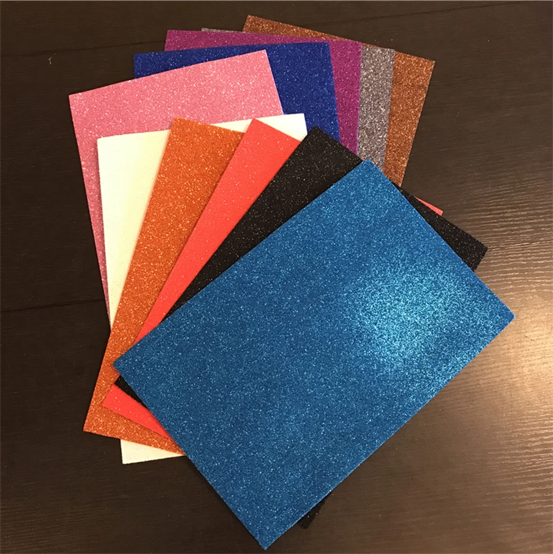 Новый 10 шт./компл. многоцветный спонж блестящая пенная бумага скрапбукинга