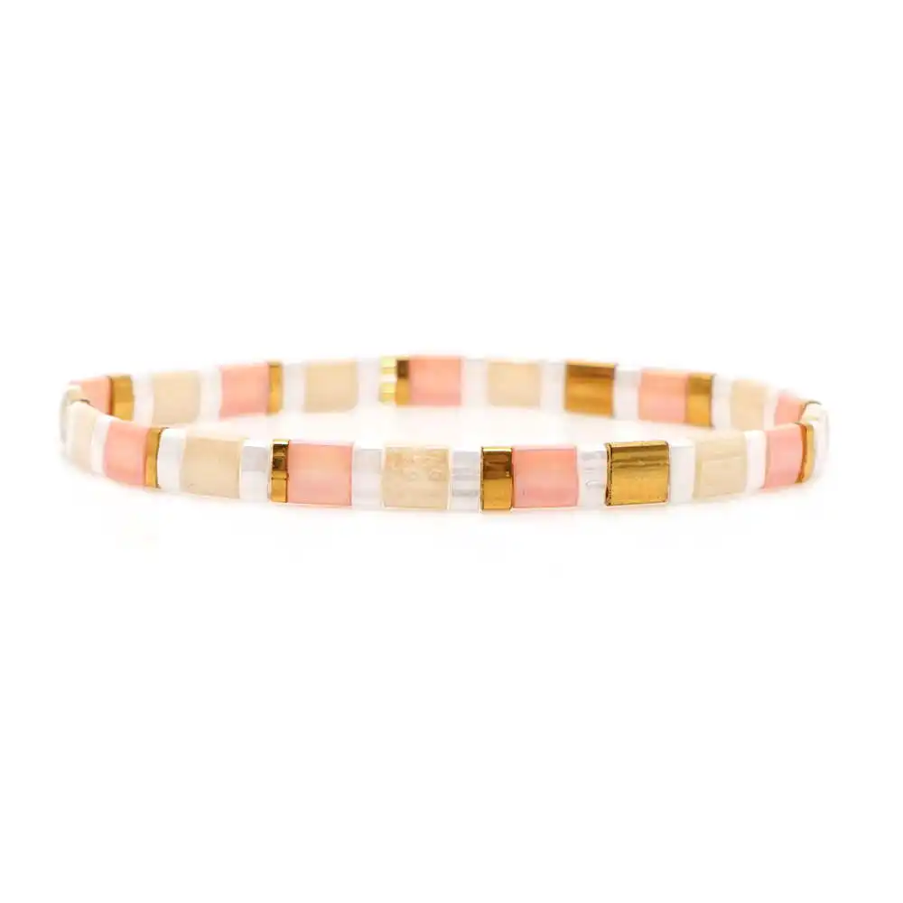 MI-B190157A Go2boho Pulseras Mujer Moda Miyuki браслет для женщин богемный Тила бисер браслеты ювелирные изделия летние пляжные Красочные Модные - Окраска металла: MI-B190157A