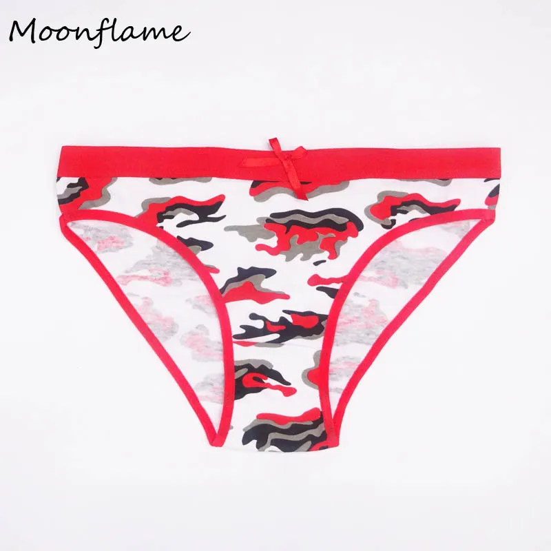 Moonflme 3 шт./лот женское нижнее белье с принтом женские хлопковые трусики M L XL 89153