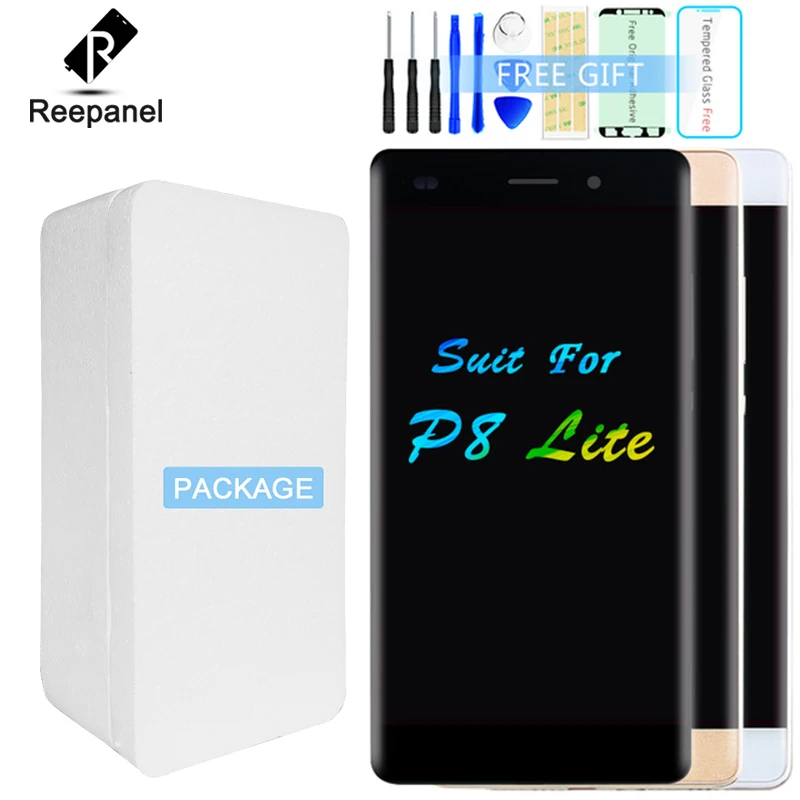 5 для HUAWEI P8 Lite Стекло ЖК дисплей Дисплей Сенсорный экран матрица датчик