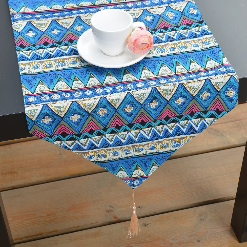 32*180 Новых Прибытия Дорожка На Стол в Средиземноморском стиле Таблица Флагов