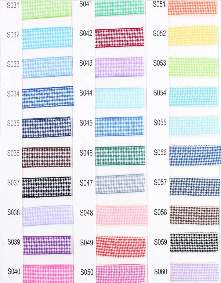 Gingham ленты высокого качества DIY ручной работы 6 9 16 25 38 мм 1/" 3/8" 5/" 1" 1-1/2 дюймов