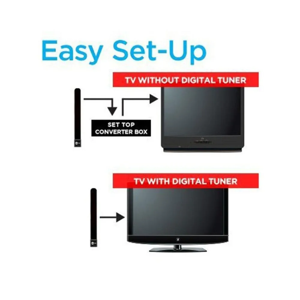 Цифровая воздушная прозрачная ТВ-клавиша HDTV Бесплатная ТВ-палка для внутреннего