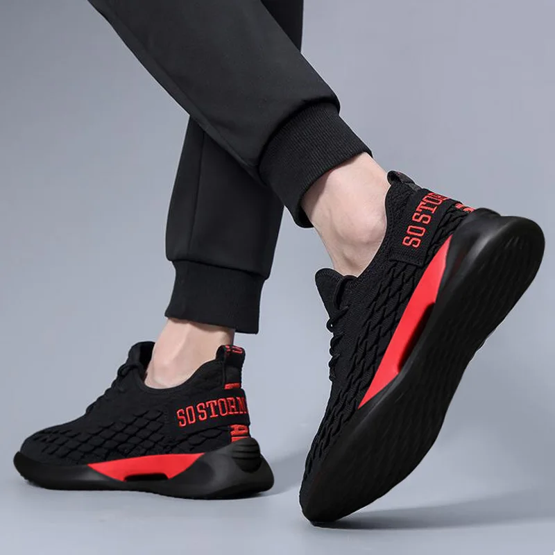 Дышащая удобная мужская повседневная обувь модная Вулканизированная на