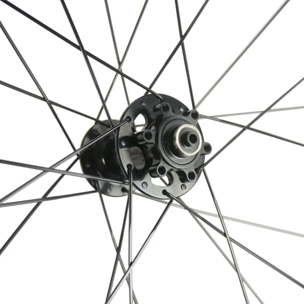 700C Six bolts Disc Brake Wheelset 40mm Carbon Wheels Clincher Road Bike Bicycle QR/Alex Thru System |