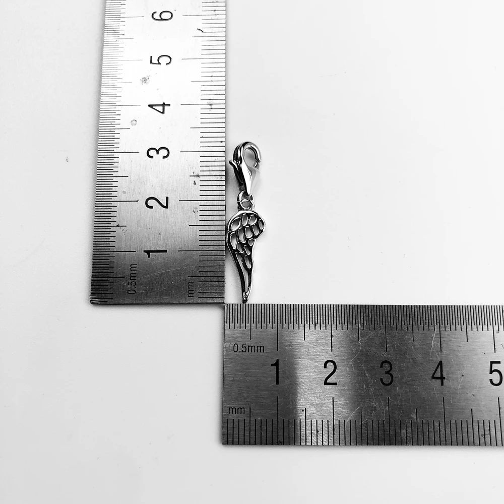 

Hollow Wings Charms Pendant, 2019 Fashion Jewelry 925 Sterling Silver Trendy Gift For Women Men Fit Bracelet Necklace Bag