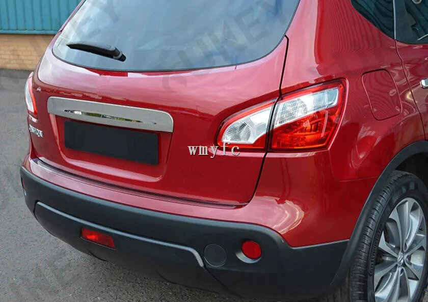 Для NISSAN QASHQAI DUALIS ABS хромированная крышка багажника задняя дверь поручень накладка 2008-2013 Аксессуары для стайлинга автомобилей 1 шт