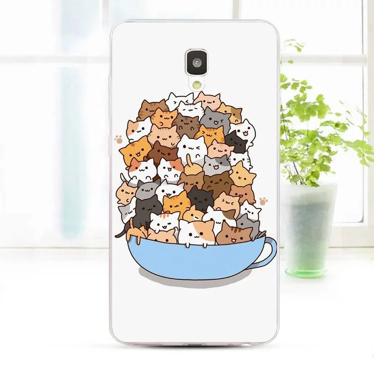 Lenovo a2010 Case Silicon Bubble Cat Painting Soft TPU Back Cover for Phone fitted shell |