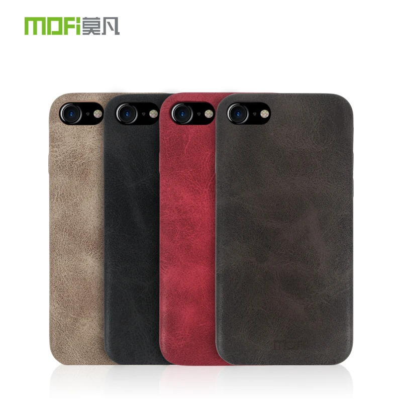 Original MOFi Luxury Vintage PU Leather Phone Case for iPhone 7 iphone Plus Back Cover 8 hoesje |