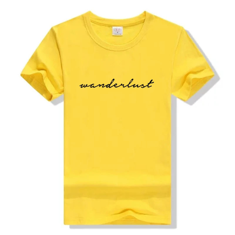 Wanderlust рубашка курсивная туристическая дорога путешествие Эстетическая Tumblr