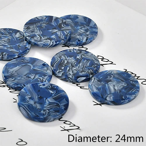 9-24mm Уксусная кислота круглый одиночный кран diy серьги кулон небольшой кулон Материал аксессуары - Цвет: 9-24mm