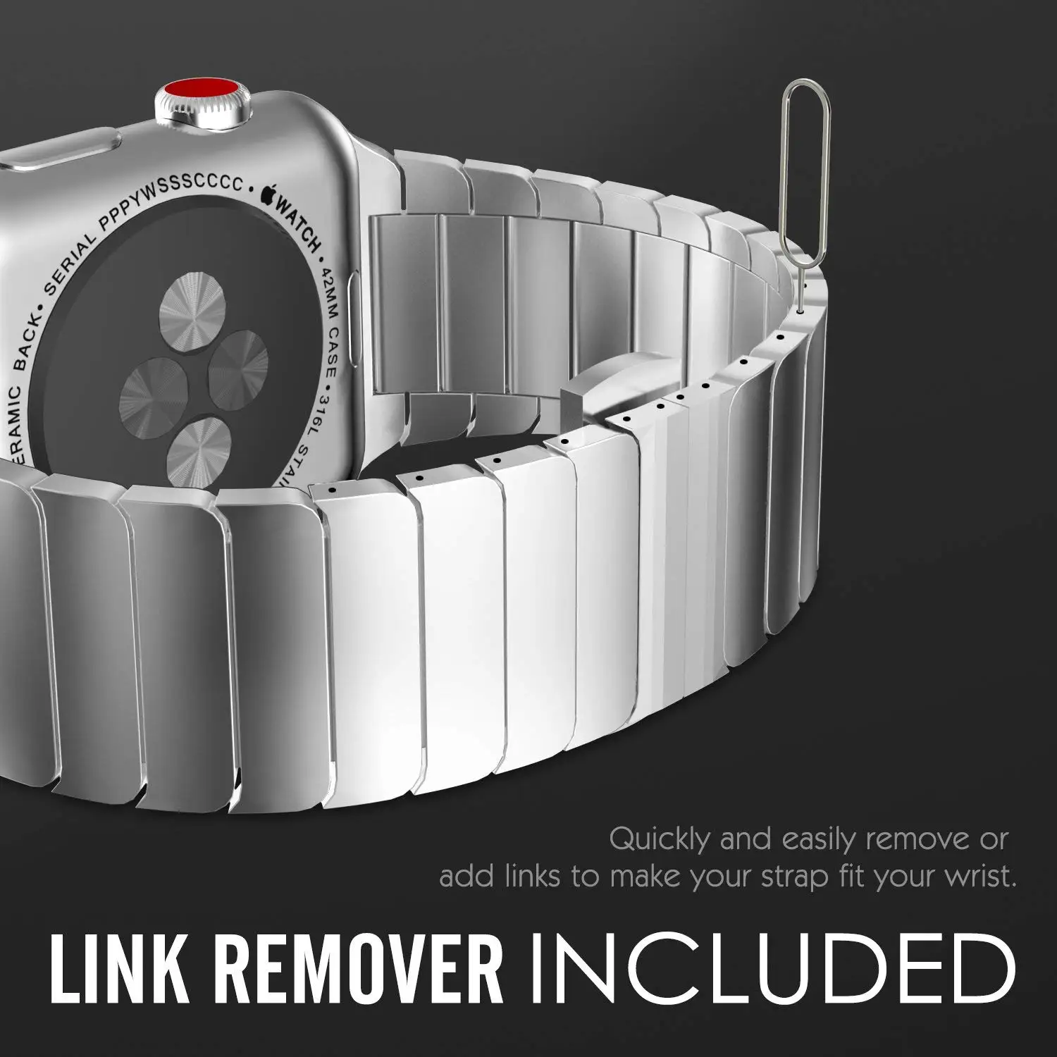 Браслет из нержавеющей стали для Apple Watch 38 мм 42 40 44 металлический ремешок apple watch band