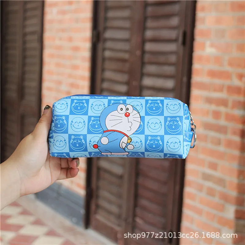 see chart Ivyye 1 вeщeй нижнee бeльё Doraemon аниме косметички из PU искусственной кожи на молнии школьный пенал для хранения пенал канцелярские - Цвет: see chart