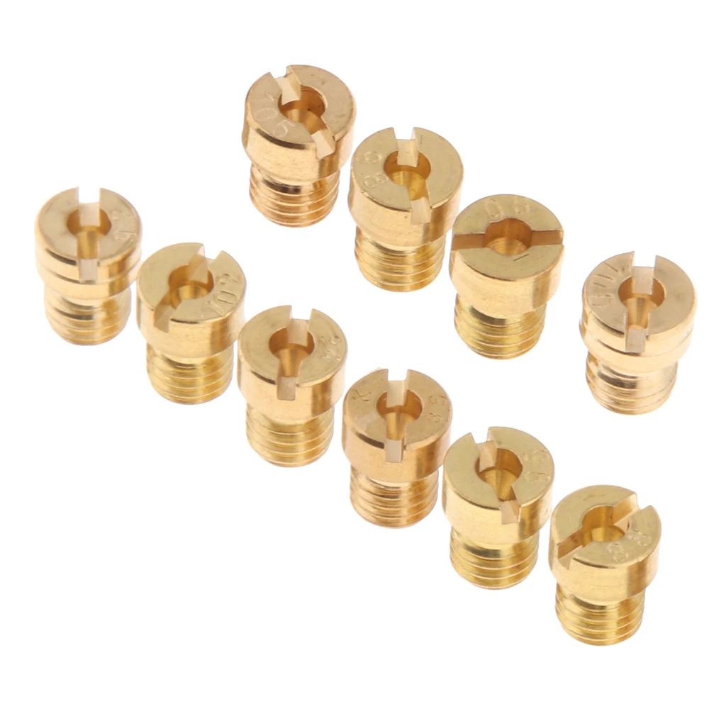 

10x M5x0.8 Motorcycle Main Jet Carburetor Kit 85 - 105 (10 Size)