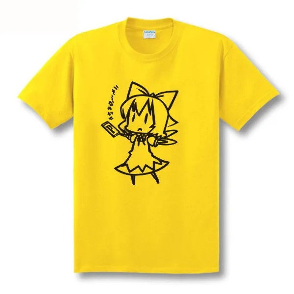 Новый стиль линейный Рисунок Touhou Project Cirno ZUNSOFT ZUN sitcoms одежда для пары Мужская