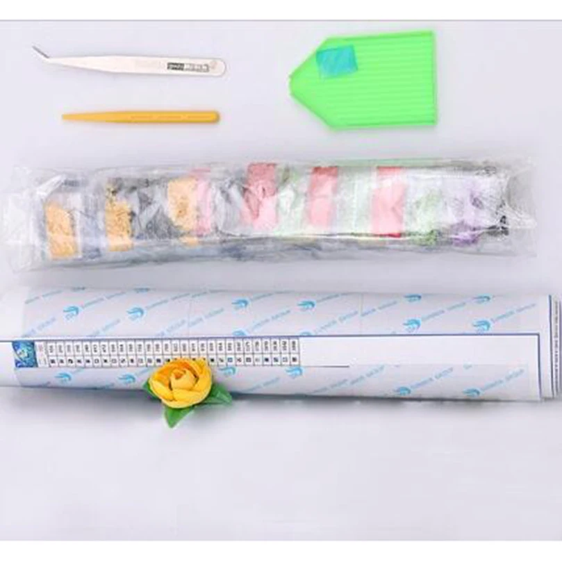 

5pcs/set 5D Diy Diamond Painting Full Resin Pasted Embroidery Cross Stitch Kits Home decor Warm lily flower Needlework DW983