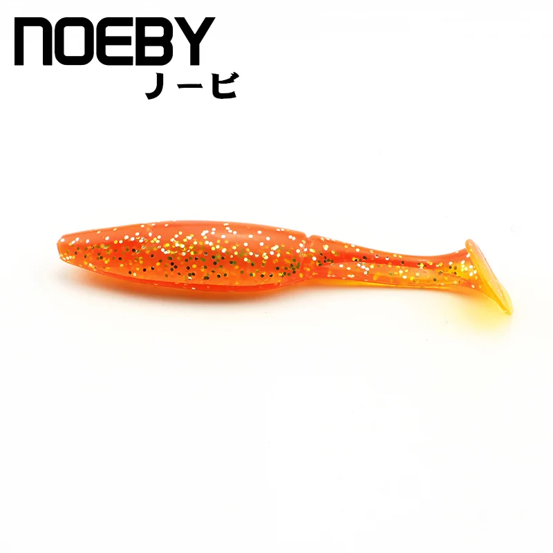 NOEBY 4 шт./лот Мягкая приманка 100 мм/9 г мягкая рыболовная ручной работы жирная
