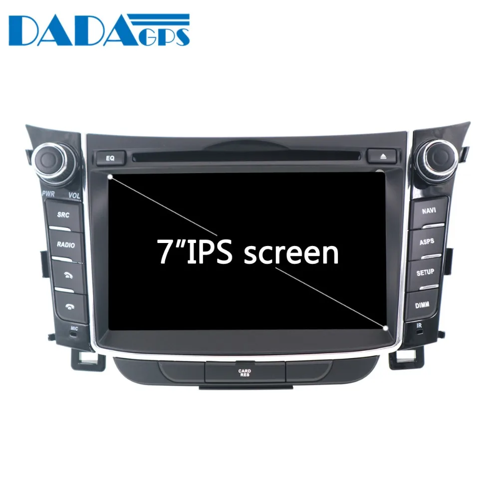 Android 9 4+ 32GB Автомобильный dvd-плеер gps навигация для hyundai I30 Elantra GT 2012+ Мультимедиа Радио магнитофон авто стерео