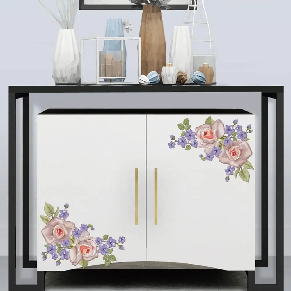 

New twig flower vine toilet refrigerator stickers cabinet glass stickers painting Personalized home decoration wall stickers