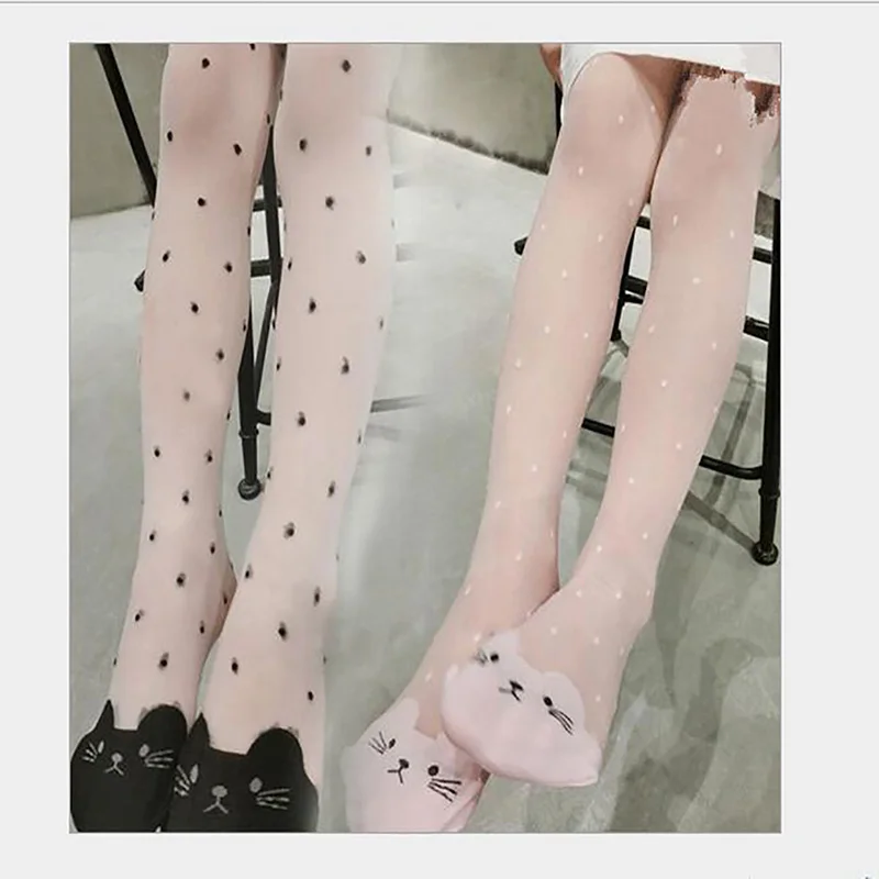 Новый стиль Корейская версия колготки ярких цветов для девочек Детские Колготки