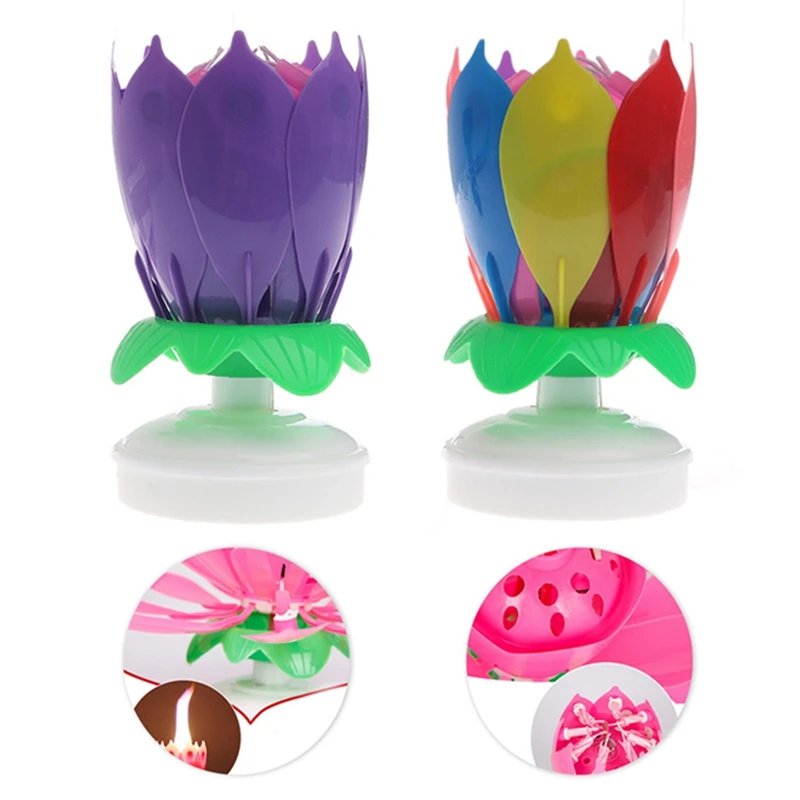 Торт фигурки жениха и невесты Цветок цветок лотоса свечи музыкальный