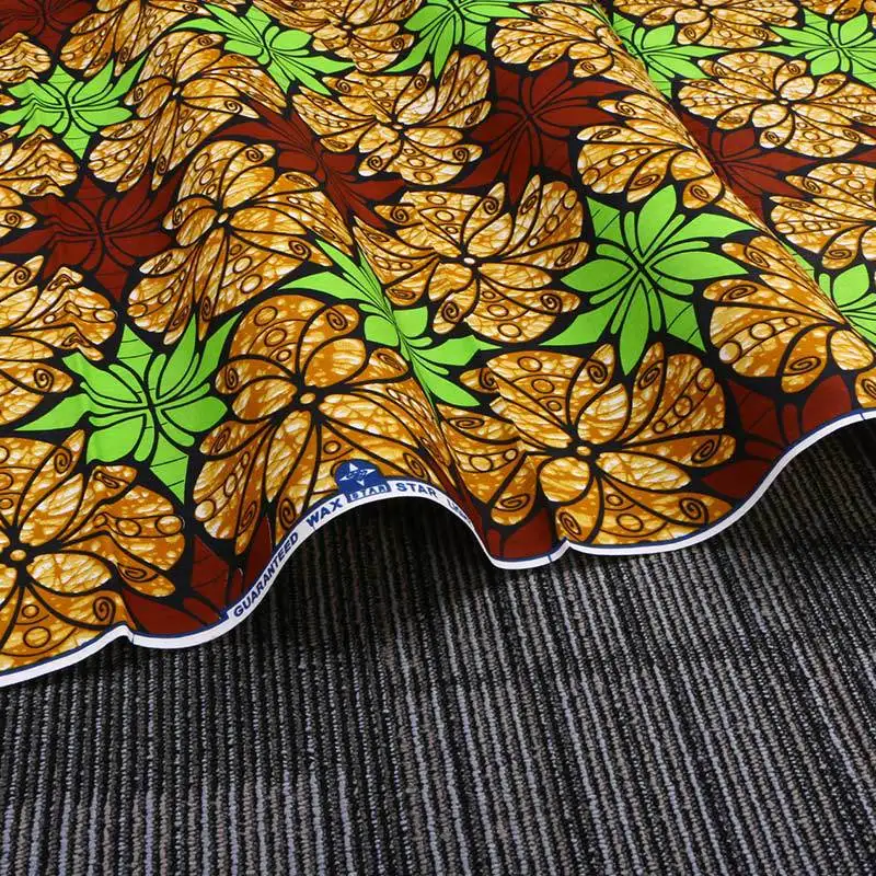 Оптовая продажа новой национальной ветровой хлопчатобумажной ткани с принтом