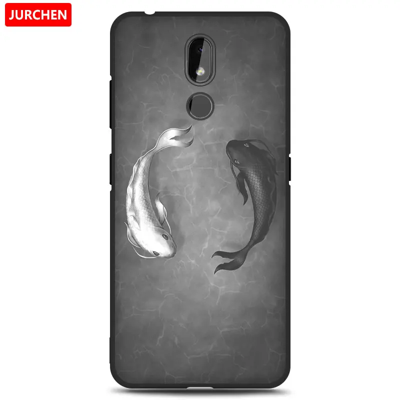 20 Чехол jurchen для Nokia 3,2 силиконовый чехол Мягкие Мультяшные из ТПУ милый цветок собака кошка Ультратонкий чехол для Nokia 3,2 Nokia3.2Back Cover - Цвет: 20