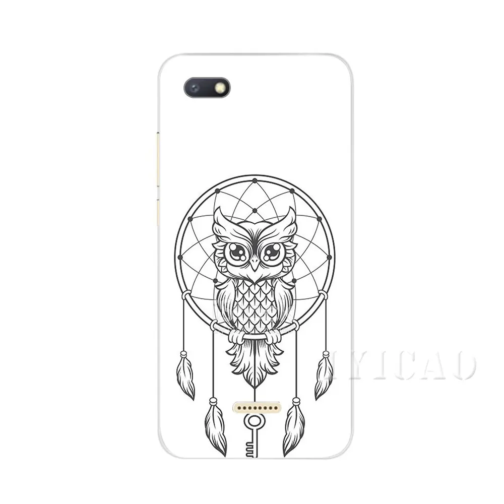 Жесткий чехол IYICAO с изображением животных Совы для Xiaomi Redmi Note 3 4 5 6 7 Pro 5A