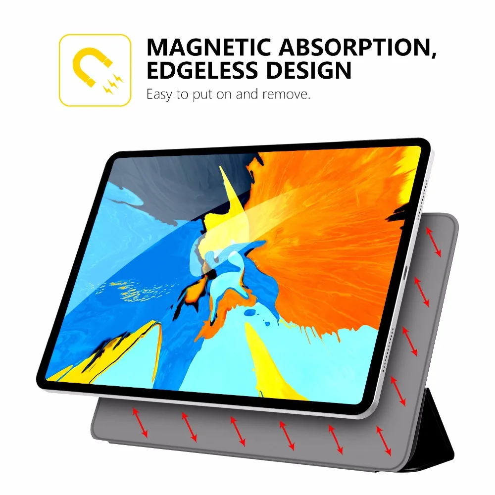 Чехол MoKo для iPad Pro 11 [Поддержка магнитно прикрепить заряд/пара] тонкий легкий смарт-чехол-подставка с автоматическим пробуждением