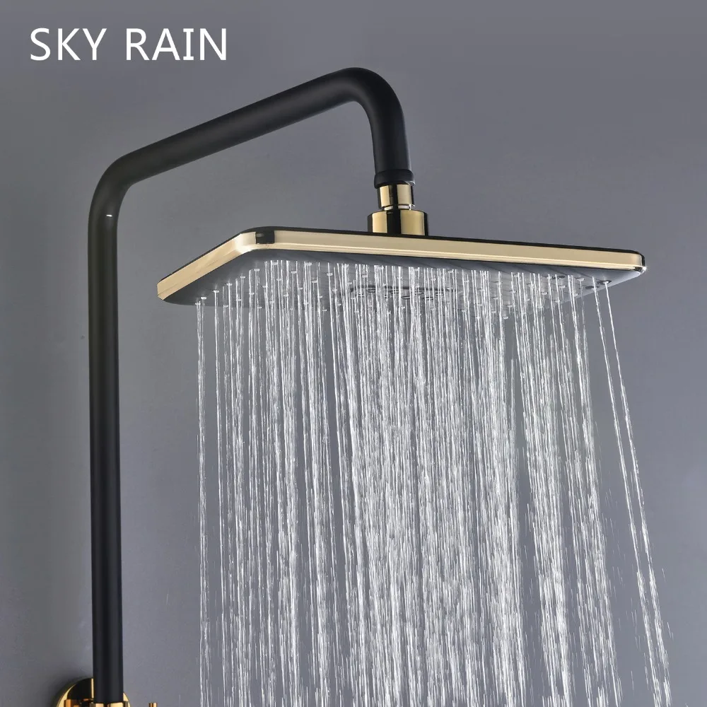 SKY RAIN античный ABS пластик 304 SUS термостатическая Золотая душевая лейка