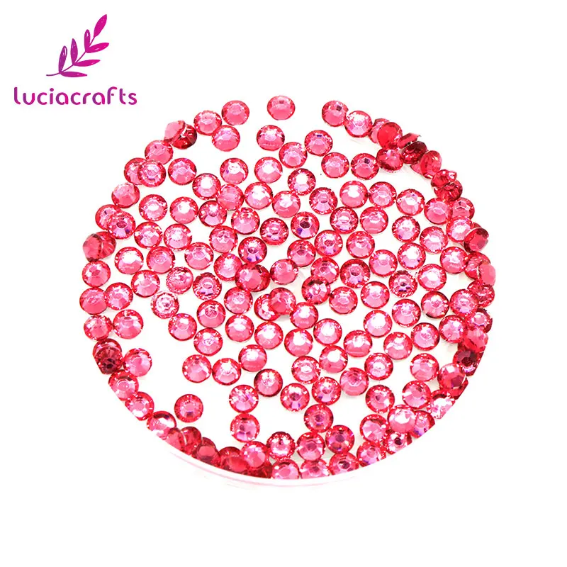 Lucia crafts 16 цветов для резки 5 мм 500 шт./лот SS20 Стразы с плоской задней поверхностью DIY для мобильного телефона Стразы для дизайна ногтей F0801