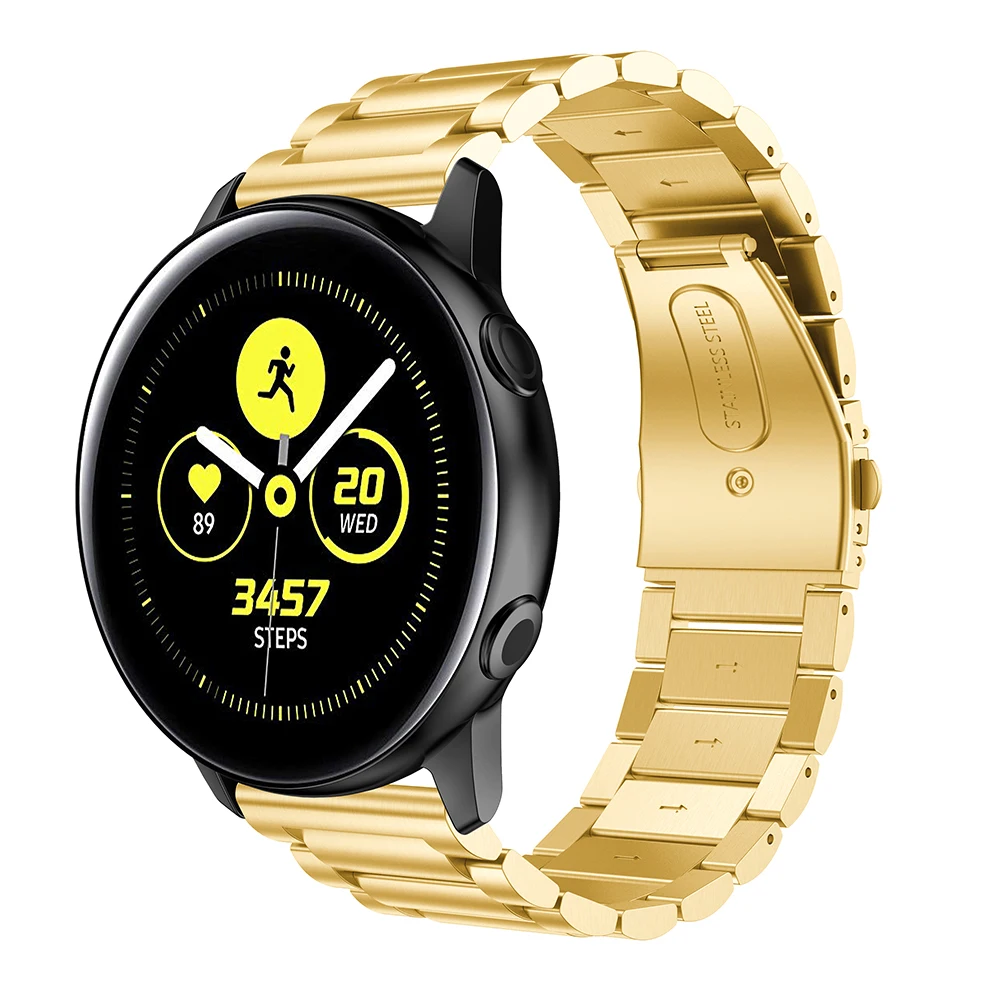 Браслет из нержавеющей стали 316L для Samsung Galaxy Watch Active браслет с металлическими