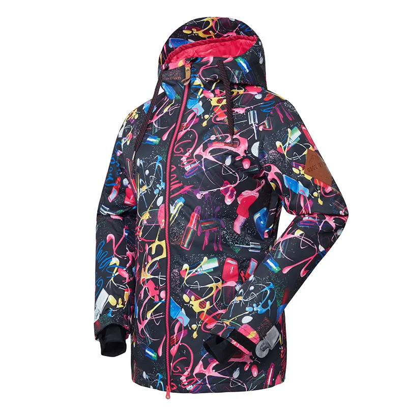 Женский лыжный костюм GSOU SNOW New Lady одноместная и двойная спортивная Лыжная куртка