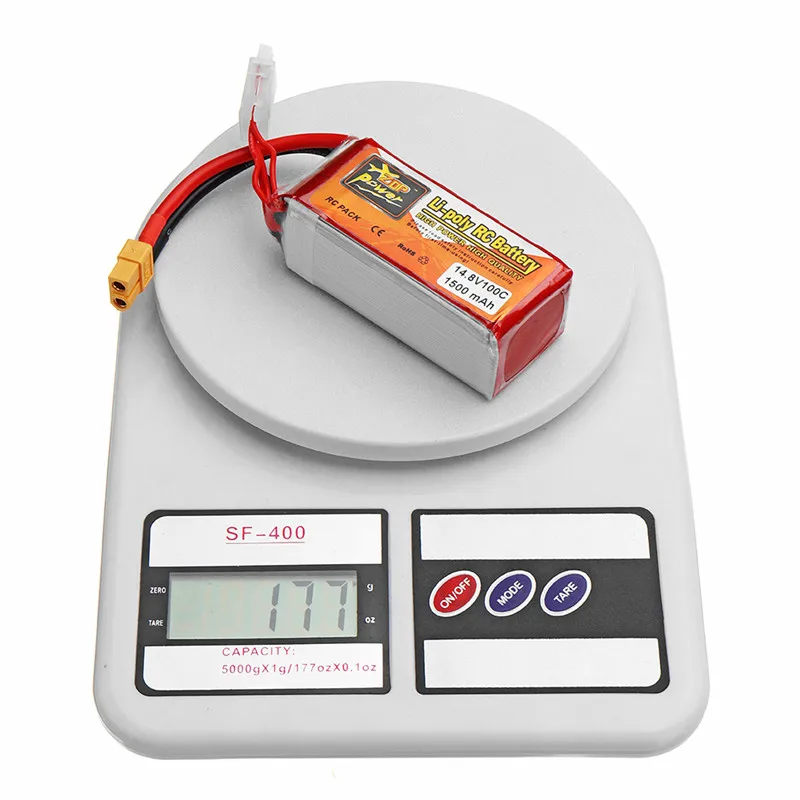 ZOP POWER 14 8 V 1500mAH 100C 4S аккумуляторная батарея Lipo с разъемом XT60 для моделей RC |