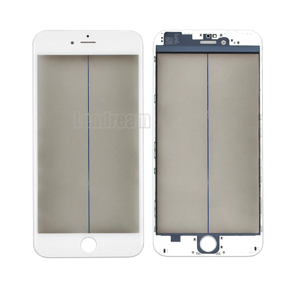 50 штук DHL 4 в 1 спереди Стекло объектив с корпусом+ поляризатор+ ОСА для iphone 8 8 P плюс 7 7 плюс 6 6s Touch Панель Замена