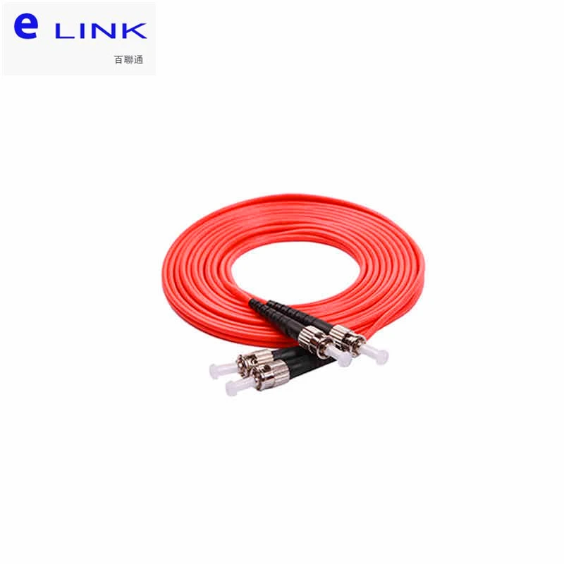 20pcs ST UPC TO ST UPC fiber patch cords duplex multimode 50/125um orange cable optical fibre jumper free shipping ELINK low IL