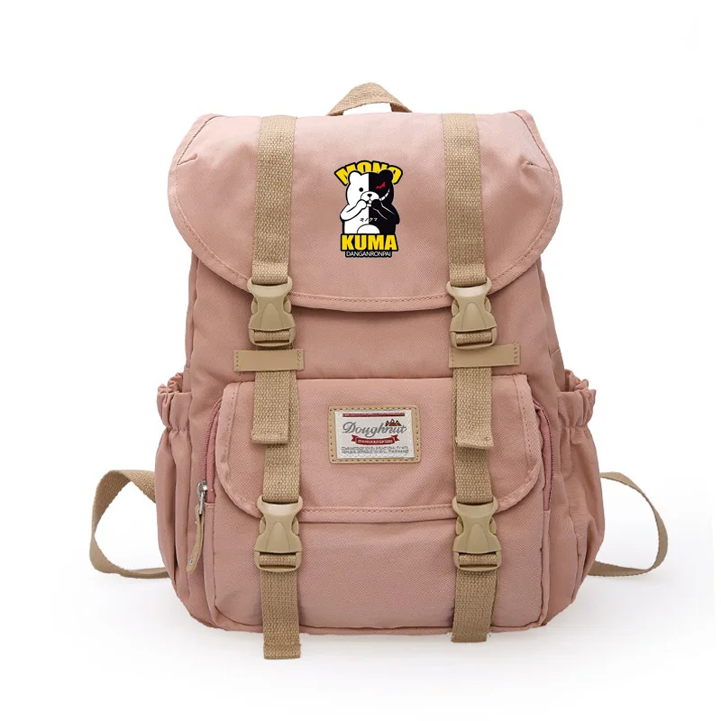 Японский стиль Danganronpa медведь Монокума печати большой емкости Mochila Студенческая Сумка подростковая Женская мода путешествия рюкзак