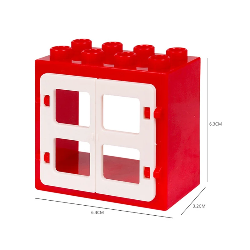 1Pcs Block -27 Большой размер DIY строительные блоки качели динозавры фигурки животных Аксессуары Совместимые семьи Duploingly кирпичная игрушка для детей Gfit - Цвет: 1Pcs Block -27
