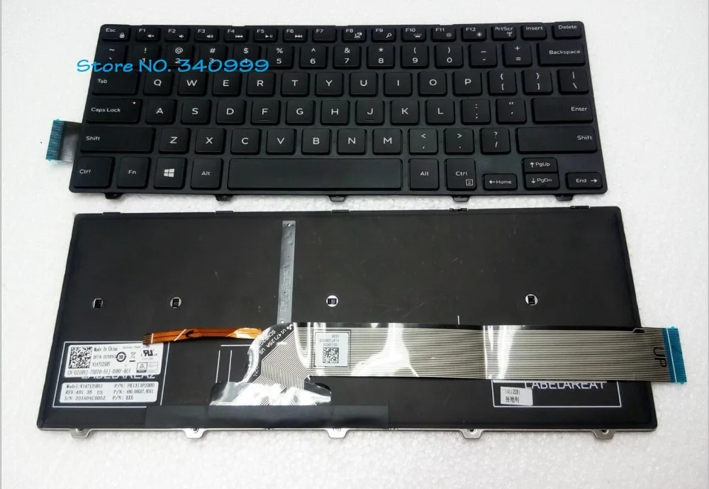 New laptop keyboard For Dell Inspiron 14-3000 Serie 3441 344