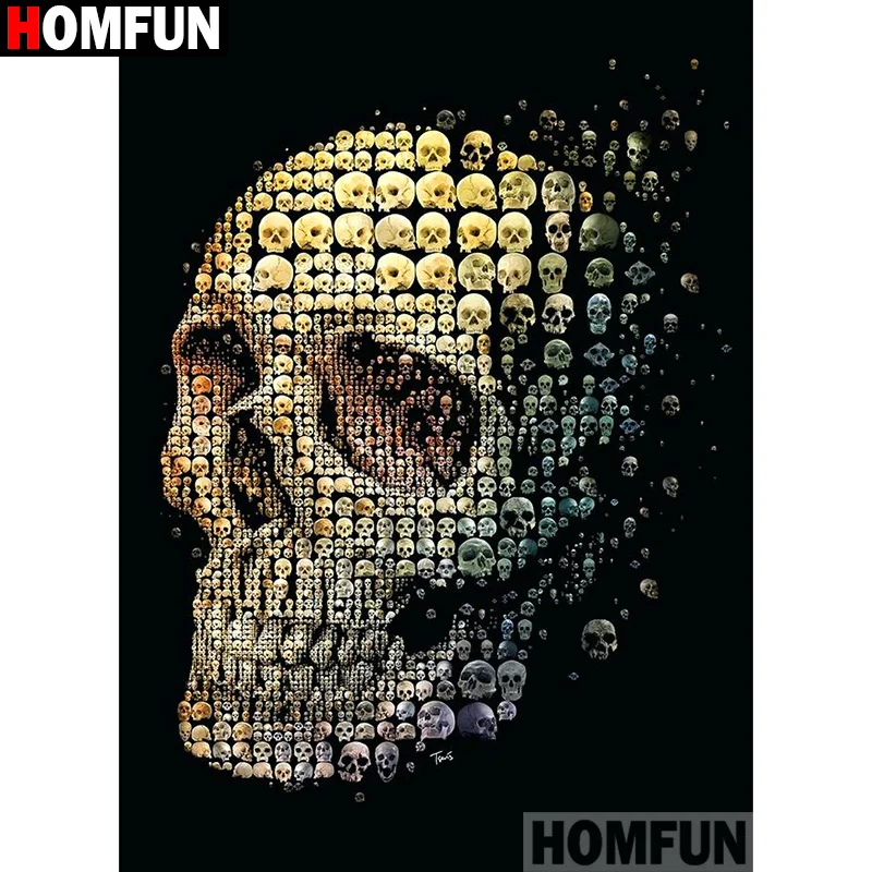 Алмазная живопись HOMFUN A19660 полноразмерная/круглая 5D картина сделай сам с рисунком