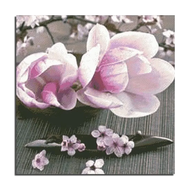 

Pink Peach Blossom 5D Diy Diamond Painting Rhinestones Cross Stitch New 3d Full DIY Square Diamond Embroidery Mosaic
