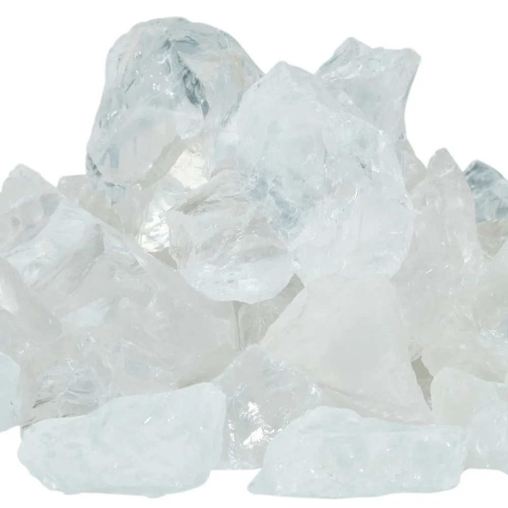 

TUMBEELLUWA 1lb (460g) Natural Rock Quartz Crystal Raw Rough Stone for Cabbing,Tumbling,Cutting,Lapidary,Polishing,Reiki Healing