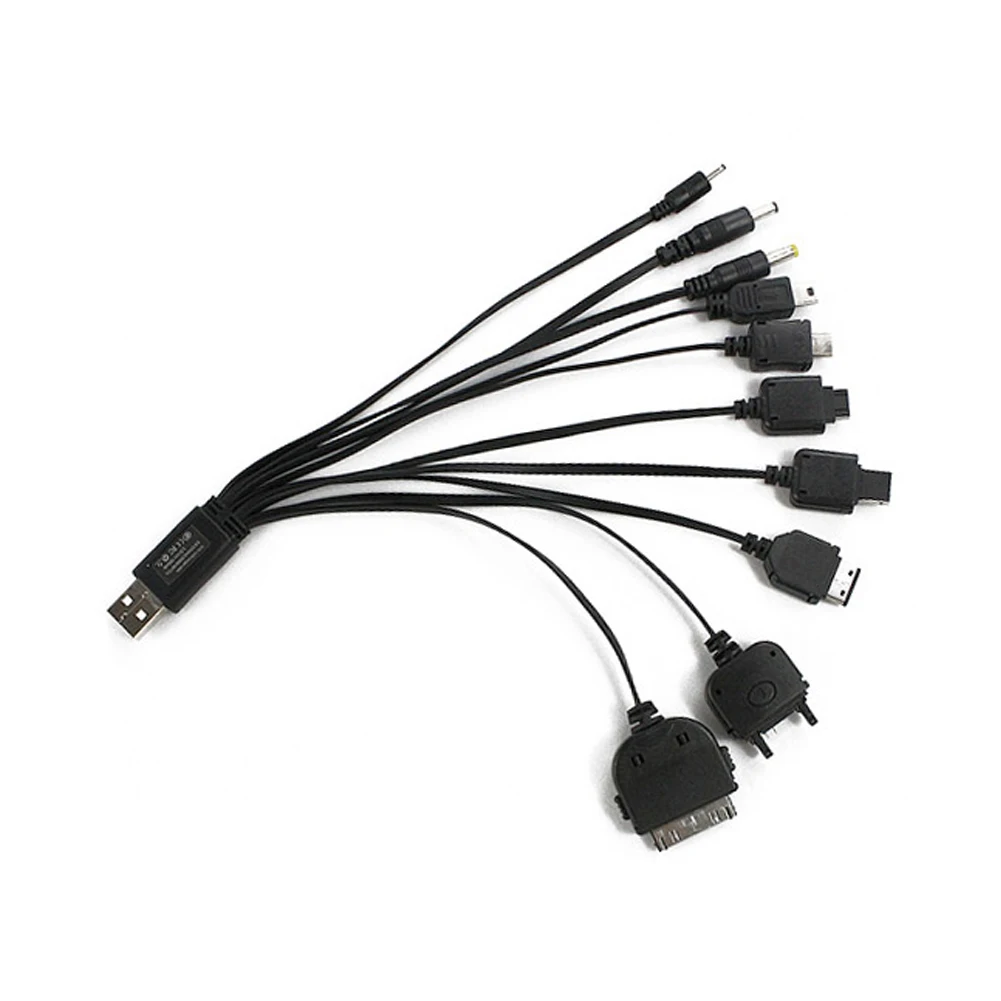 Портативный USB кабель для зарядки многозарядный 10 в 1 набор A1 HR|set|set 10set usb |