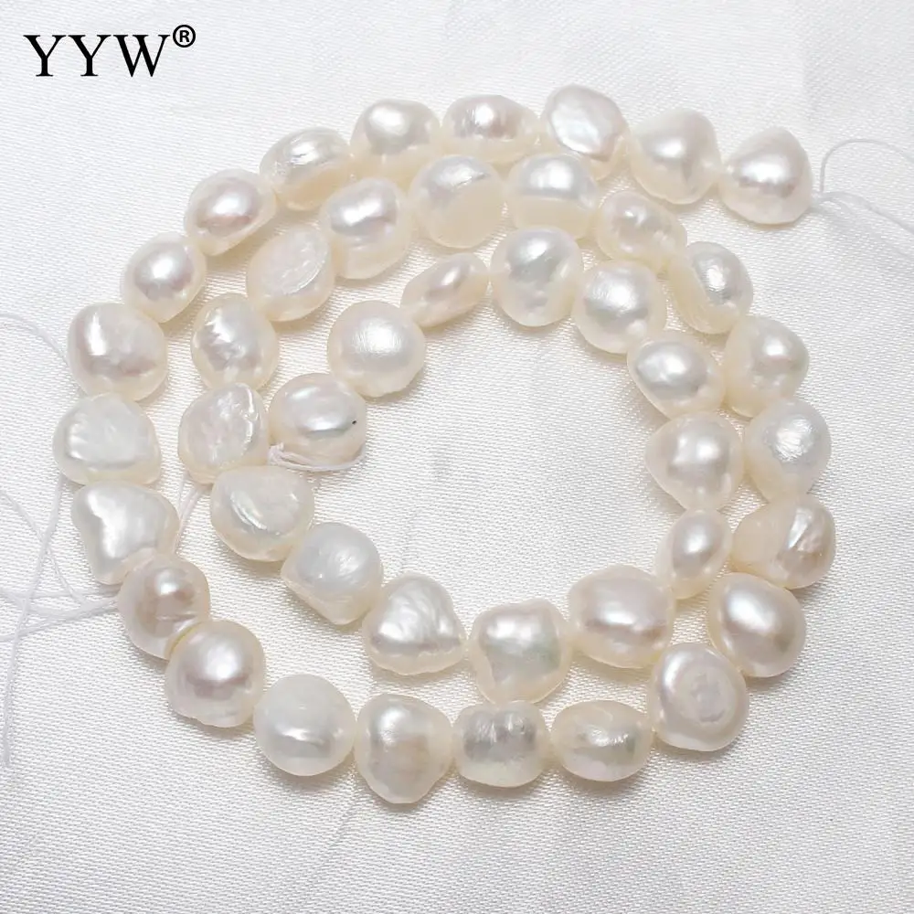 Искусственный пресноводной жемчужный бисер в стиле барокко натуральный 9-10 мм