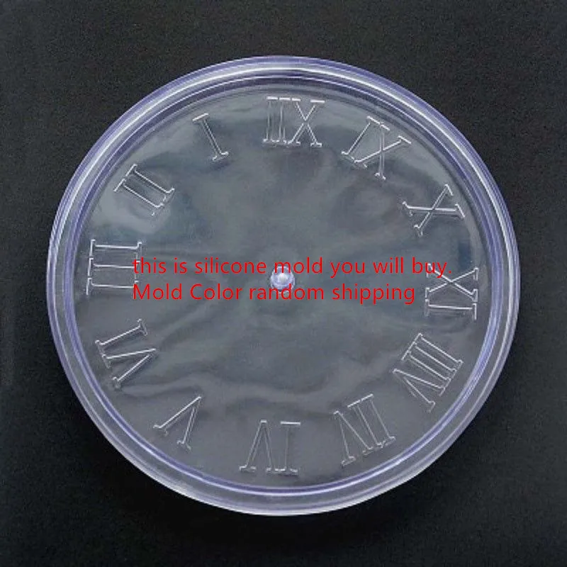 Цементная силиконовая форма для самостоятельного изготовления часов