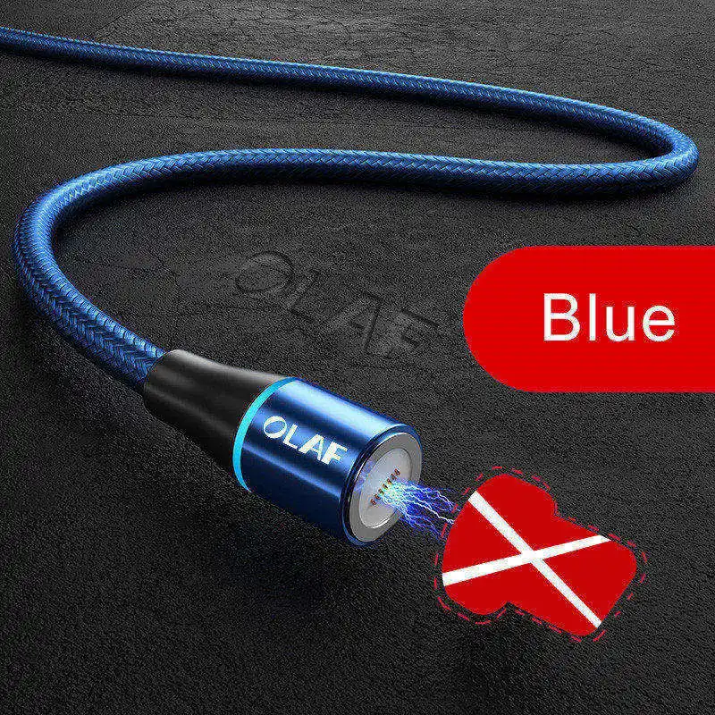 Only Cable No Plug Магнитный кабель usb type-C для samsung Xiaomi Redmi Note 7 K20 Oneplus 6 t, быстрая зарядка USB C, кабель usbc для мобильного телефона - Цвет: Only Cable No Plug